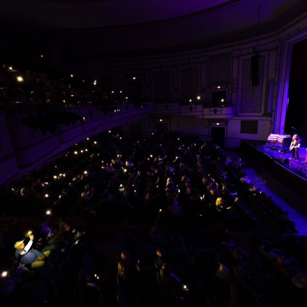 Drew Cagel and the Reputation asked for crowd participation Saturday, April 22, 2023 by waving the flashlights on their phones before the Head East show at the Dixon Historic Theatre.