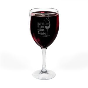 DC&R Engraved Wine Glass